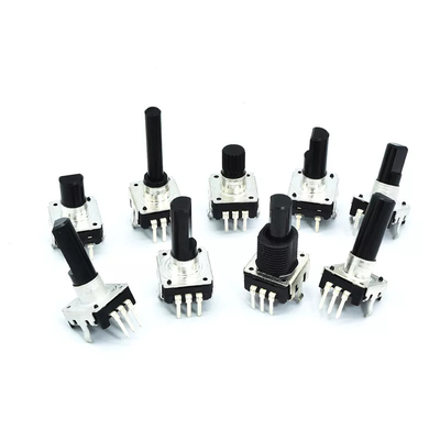 Peaker Audio Ec12 ตัวเข้ารหัสโรตารี่ พร้อมปุ่มกด 10ohm Threaded Bushing