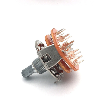 Multi Loop 2p4t Mini Rotary 500ohm ลำโพงสวิตช์โรตารี่แบบต่อเนื่อง