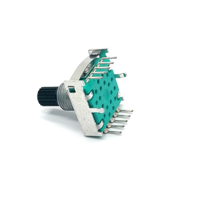 17 มม. เสาเดี่ยว Triple Throw สวิตช์โรตารี่ 0.3A 100k Log Potentiometer
