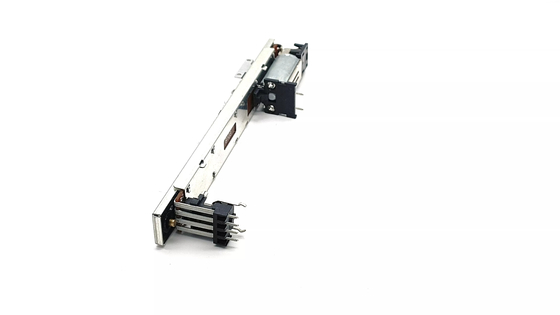 PC Pins SM100N โพเทนชิโอมิเตอร์เชิงเส้นแบบใช้มอเตอร์ 10k Ohm Slide สำหรับคอนโซลเครื่องผสมสัญญาณเสียง