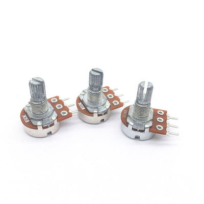 WH148 Series Potentiomer โรตารี่ Long Life Volume Control Potentiometer Carbon Film Potentiometer สำหรับ Audio