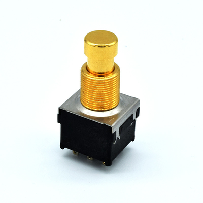 ผู้ผลิต Soft Click 3PDT เอฟเฟคกีตาร์ Pedal Foot Switch 9 Pin Effect Foot Switch สวิทช์ปุ่มกด