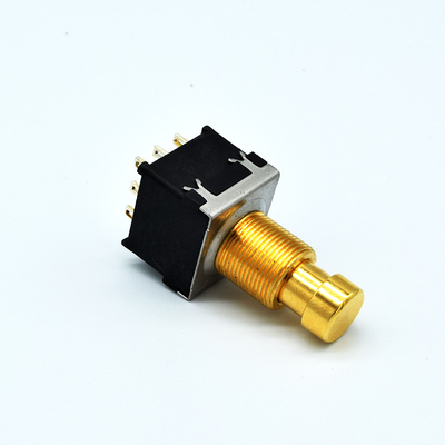 ผู้ผลิต Soft Click 3PDT เอฟเฟคกีตาร์ Pedal Foot Switch 9 Pin Effect Foot Switch สวิทช์ปุ่มกด