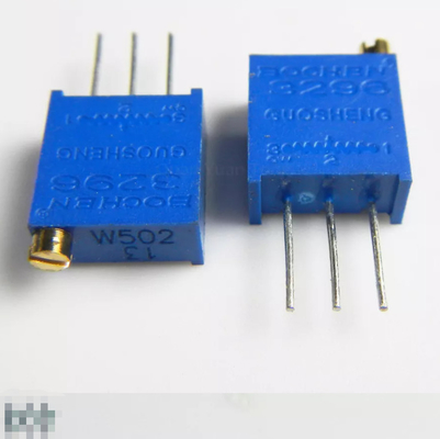 โพเทนชิโอมิเตอร์แบบทริมเมอร์ 1k 102 ทริมเมอร์ 1k โอห์ม ROHS 3296W-10R
