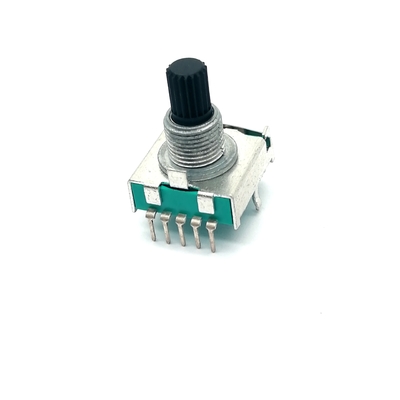 17 มม. เสาเดี่ยว Triple Throw สวิตช์โรตารี่ 0.3A 100k Log Potentiometer