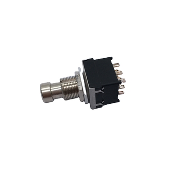 17mm Push Button Footswitch 1500V Stomp 3pdt Electric Guitar มือสอง