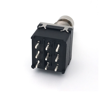 Latching Guitar Pedal Foot Switch DPDT 4 Pin Toggle สำหรับกีต้าร์เอฟเฟกต์ Pedal