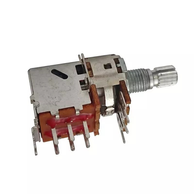 ลูกบิด PCB 10k โพเทนชิออมิเตอร์แบบหมุน 0.2W หม้อต้านทานตัวแปร DPDT