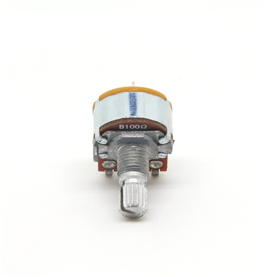 25ohm B100k Potentiometer Dual 0.5A สวิตช์โรตารี่ต่อเนื่อง