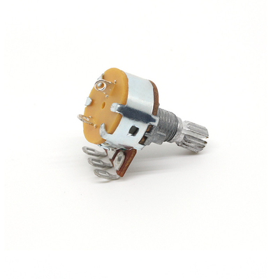 25ohm B100k Potentiometer Dual 0.5A สวิตช์โรตารี่ต่อเนื่อง