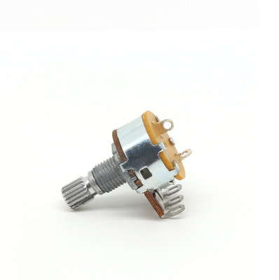 25ohm B100k Potentiometer Dual 0.5A สวิตช์โรตารี่ต่อเนื่อง