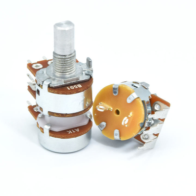 แนวตั้ง 5k โพเทนชิโอมิเตอร์เสียงเรียว 16 มม. Double Gang Potentiometer