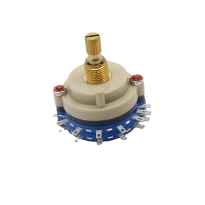 สวิตช์โรตารี่แบบต่อเนื่องความแม่นยำสูง 500V 100ohm สวิตช์โรตารี่หลายขั้ว