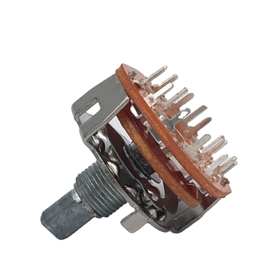 SR25C อินเวอร์เตอร์สวิตช์โรตารี่ 12 ตำแหน่ง DIP สวิตช์วงโรตารี่เตาอบสวิตช์โรตารี่