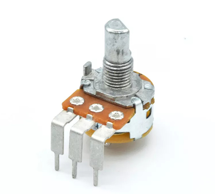 ฟิล์มคาร์บอน ROHS โพเทนชิโอมิเตอร์แบบหมุน 200k Ohm 200k Potentiometer