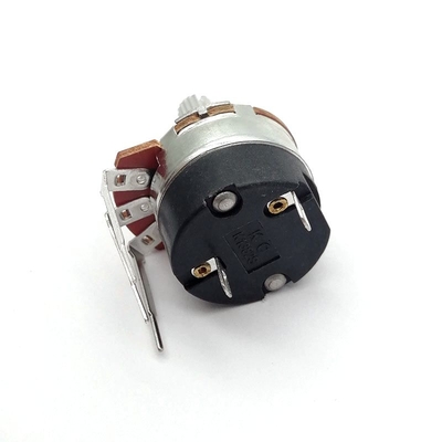 24 มม. สวิตช์ Potentiometer โรตารี่ ROHS Bass Treble Pot การปรับนิ้วบนสุด