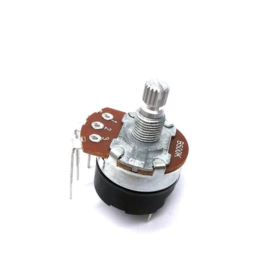 24 มม. สวิตช์ Potentiometer โรตารี่ ROHS Bass Treble Pot การปรับนิ้วบนสุด