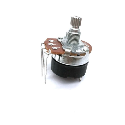 24 มม. สวิตช์ Potentiometer โรตารี่ ROHS Bass Treble Pot การปรับนิ้วบนสุด