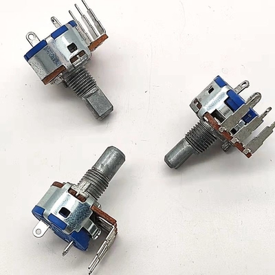 เส้นผ่านศูนย์กลาง 16 มม. สวิตช์โรตารี่ Potentiometer A10k 3 Pin Speaker Soundbox