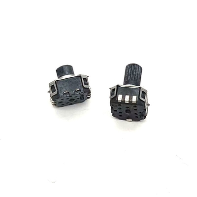 EC6 Double ตัวเข้ารหัสโรตารี่ 6mm สวิตช์โรตารี่ปุ่มกด Incremental