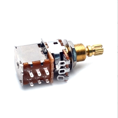 16mm Push Pull Potentiometer DPDT กีตาร์ไฟฟ้าสำหรับกีตาร์เบสไฟฟ้า