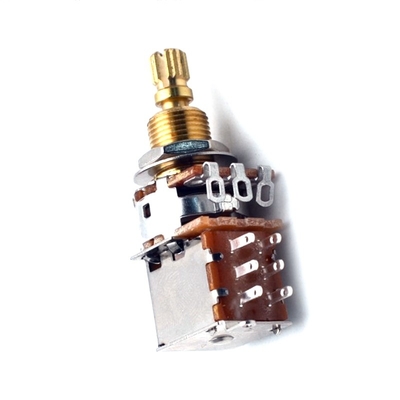 16mm Push Pull Potentiometer DPDT กีตาร์ไฟฟ้าสำหรับกีตาร์เบสไฟฟ้า