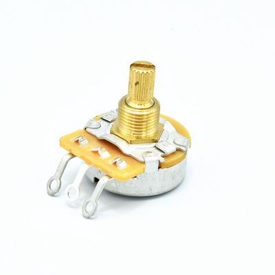24mm CTS Style Metal Shaft 15.5mm B500k Rotary Guitar Potentiometer